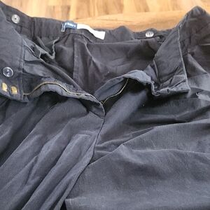 Old Navy Women's Dark Navy Straight Leg Pants Blue Color Adjustable Waist.